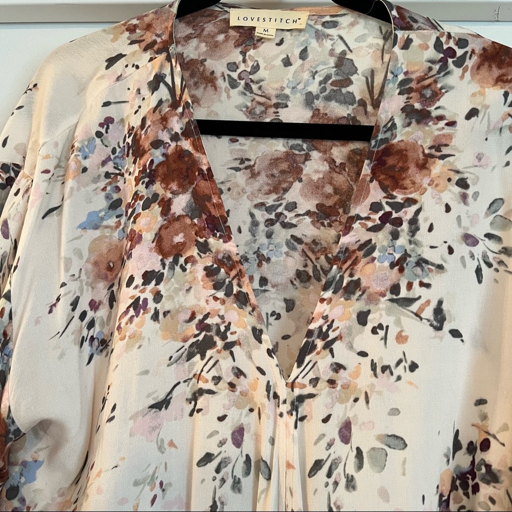 Women’s Lovestitch Floral Blouse - Size M